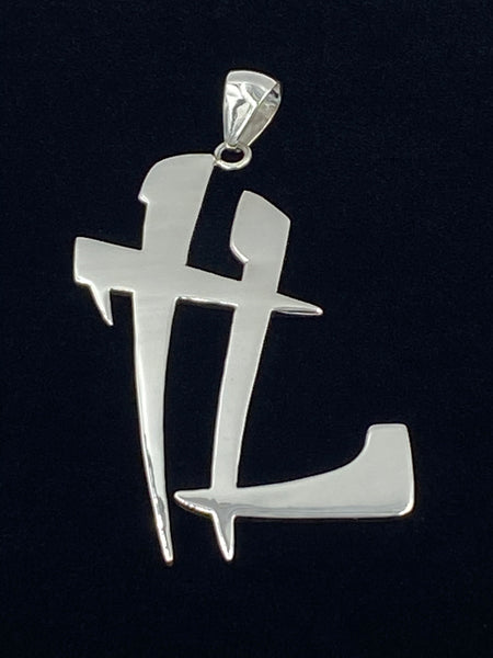 Real .925 Sterling Silver size  of The TL THE LIFE Pendent is 2x3 $99.00 is for the TL Pendent only.